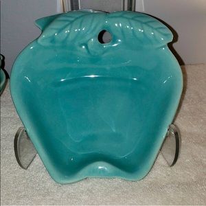 California Pottery  Apple Turquoise Bowls